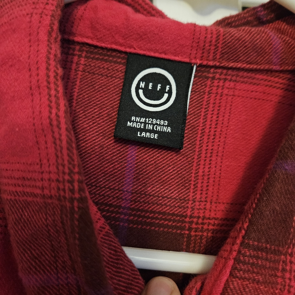Neff button front shirt